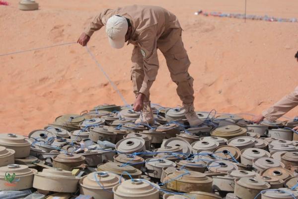 مسام: نزع 572 لغمًا وذخيرة غير منفجرة خلال الأسبوع الأول من يوليو