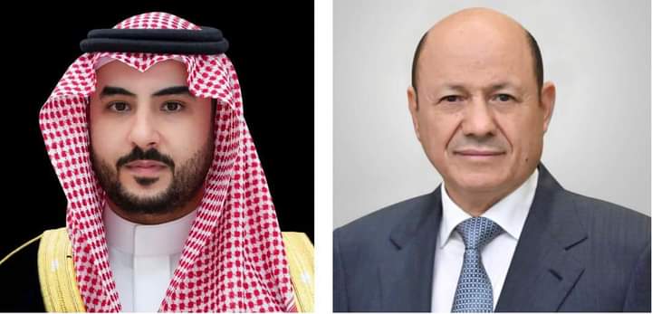 الرئيس العليمي وبن سلمان يبحثان مستجدات الأوضاع في اليمن